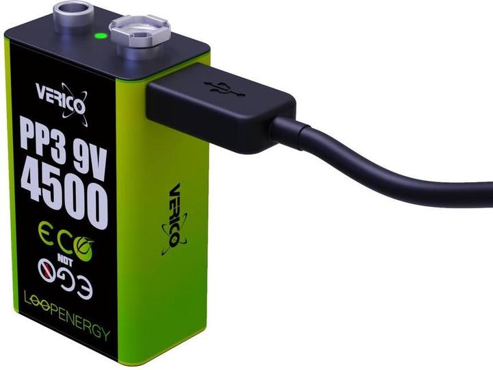 Actual product image Verico Loop Energy (2 pcs., 9V Block, 500 mAh)