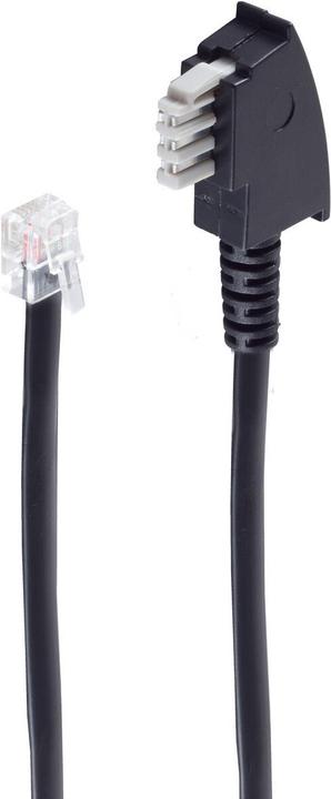 Actual product image Shiverpeaks ®-BASIC-S--TAE N-plug to Western plug 6/6, for fax machines, 6-wire, 10m