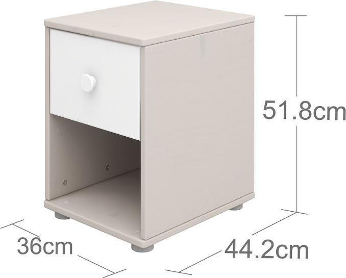 Produktbild Flexa Kommode Classic mit 1 Schublade (44.50 x 44.50 x 51.80 cm)