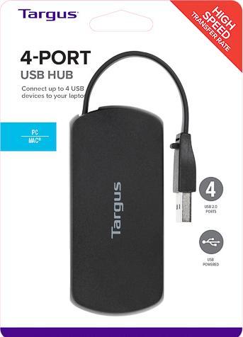 Productafbeelding Targus Ach114eu (USB-A, 4 Havens)