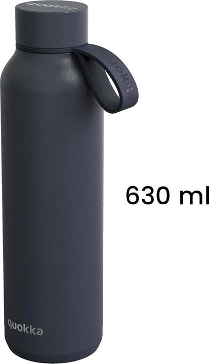 Immagine prodotto Quokka Bottiglia thermos solida in acciaio inox con supporto 630ml (0.63 l)