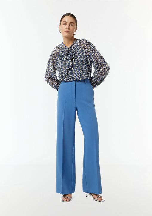 Image du produit Comma Bluse Gemusterte Schluppenbluse aus Chiffon (44)