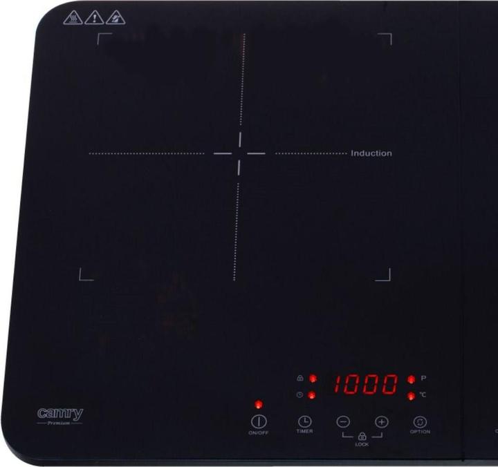 Produktbild Camry Hob CR 6514 Number of burners/cooking zones 2, LCD Ekranas, Juodas, Induction