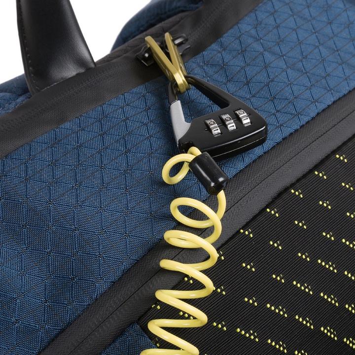 Image du produit Piquadro Sac à dos pour ordinateur portable avec compartiment pour iPad et système antivol Bleu/Jaune (25.50 l)