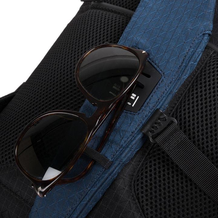 Image du produit Piquadro Sac à dos pour ordinateur portable avec compartiment pour iPad et système antivol Bleu/Jaune (25.50 l)