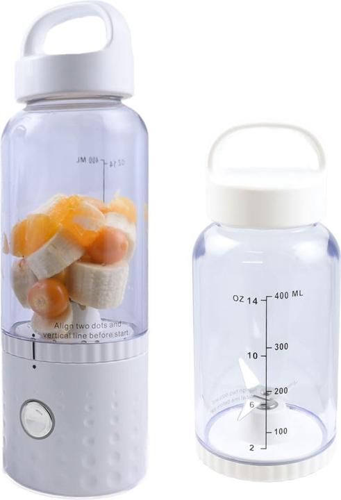 Vitaliano tragbarer Smoothie Maker to go im Bundle mit extra Flasche, 500ml, USB, spülmaschinenfest, leichter (75 W)