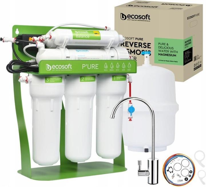 Actual product image Ecosoft Pure Balance Compact Reverse Osmosis Filter with Integrated Pump