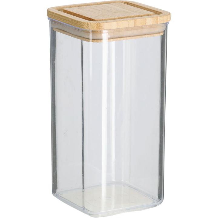Immagine prodotto Zeller Present Barattolo con coperchio in bambù, 1200 ml, plastica (1.20 l)