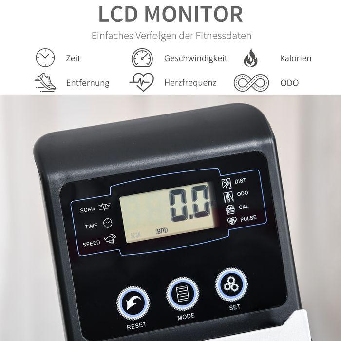 Produktbild Swisshandel24 Liegeergometer mit LCD-Anzeige 8 stufig einstellbarem Magnetwiderstand Nutzergewicht bis 110 kg Meta