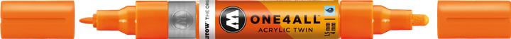 Produktbild Molotow Marqueur pour Maquettes - One4All Twin - Acrylique Orange Fluo Phospho. - 1,5/4mm - -218 - 15 cm (Orange, 4 mm, 1 x)