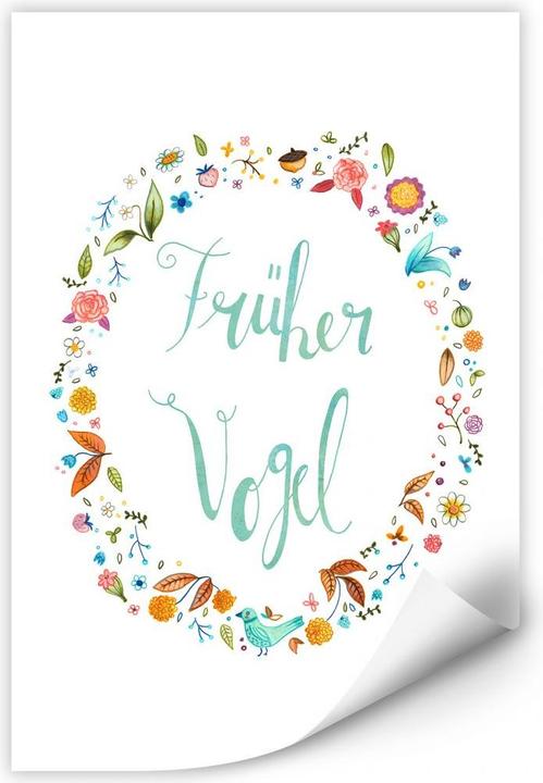 Produktbild Trenddeko Früher Vogel (80 x 120 cm)