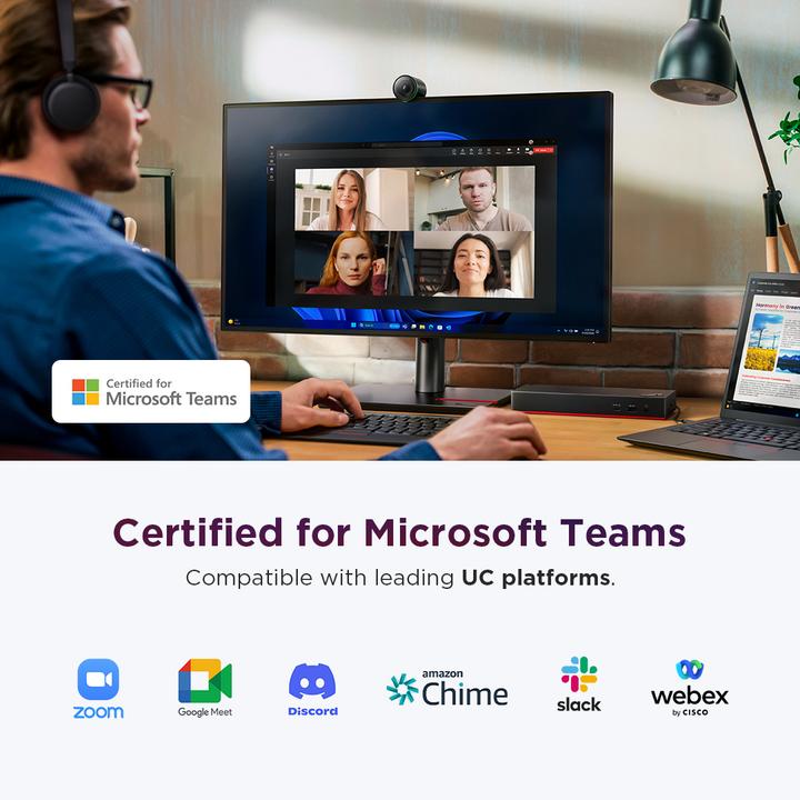 Produktbild Lenovo 4k Pro Webcam (8 Mpx)