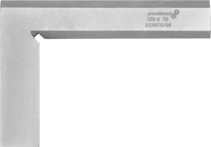 Produktbild Paulimot Präzisions-Haarwinkel 90° 100 x 70 mm, DIN 875/00, rostfrei