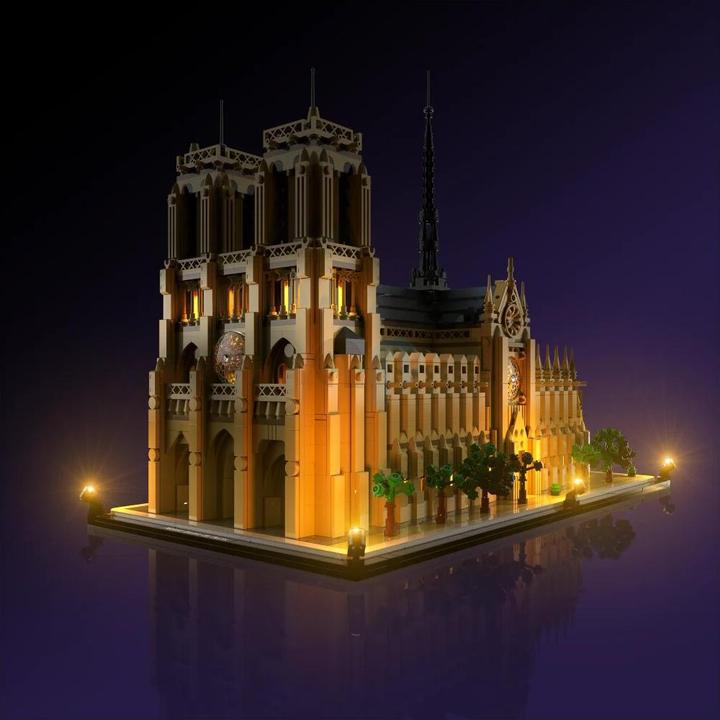 Light my bricks LMB 2.0 Kit di illuminazione a LED per LEGO® 21061 Notre-Dame de Paris