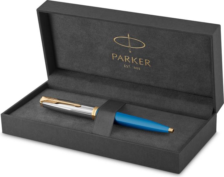 Image du produit Parker Pen Stylo à bille 51 Premium Turquoise G.C. M (Turquoise, 1 x)