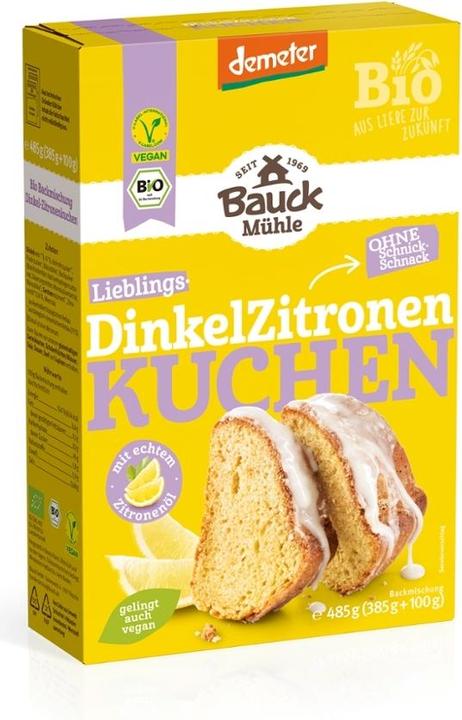 Image du produit Bauckhof Mélange à gâteau à l'épeautre et au citron bio (485 g)