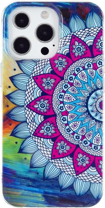 Image du produit Ueli Express iPhone 15 Pro Étui en caoutchouc lumineux Mandala Grand (Apple iPhone 15 Pro)