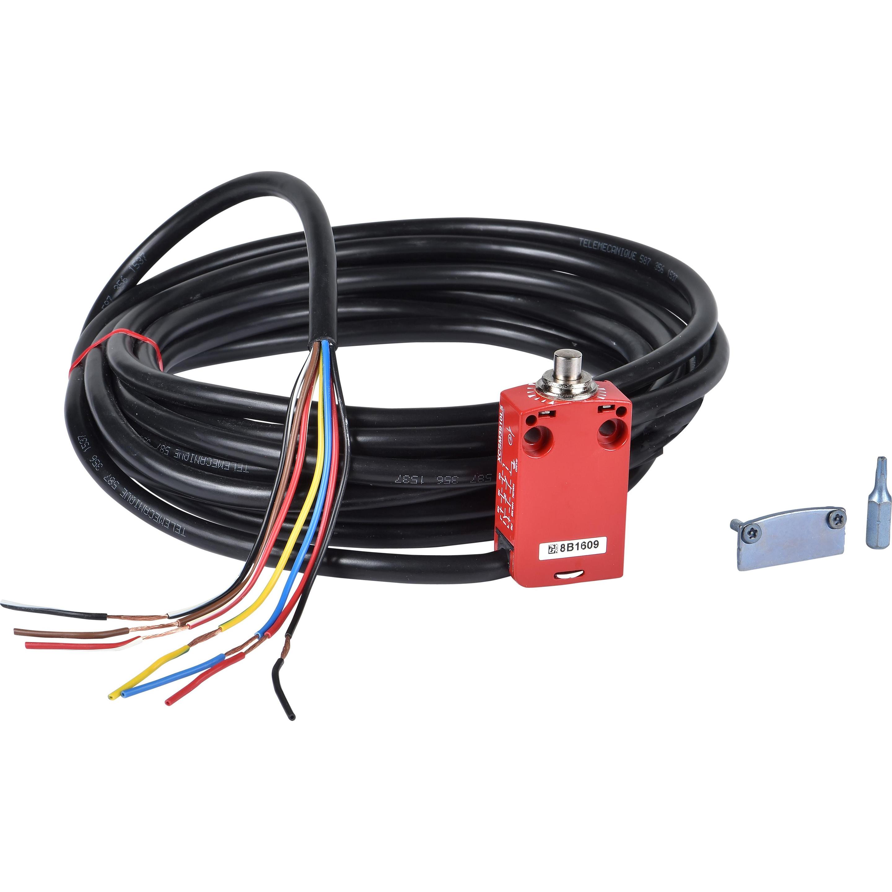 TE Sensors, Systemstromversorgung, Safety limit switch with steel plunger