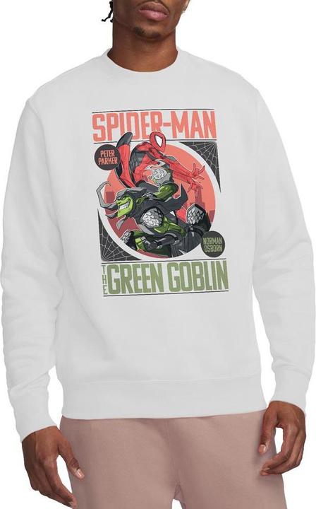 Actual product image Spiderman Unisex Adult Vs Green Goblin Sweatshirt (S)