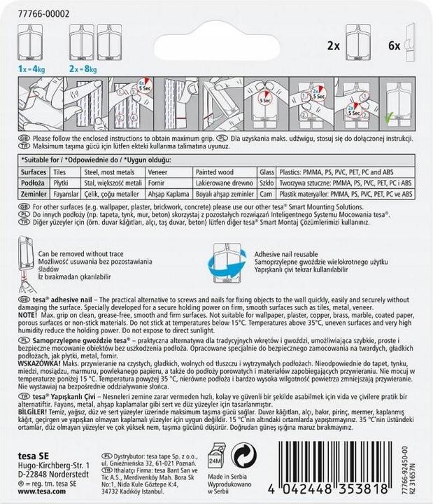 Immagine prodotto tesa Chiodo a colla per piastrelle e metallo