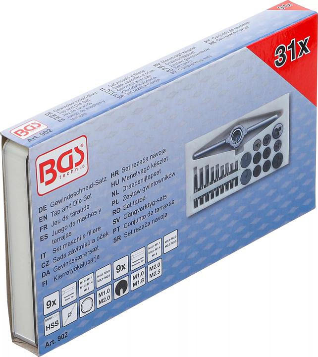 Immagine prodotto BGS Set di maschi e matrici | M1 - M2.5 | 31 pezzi.