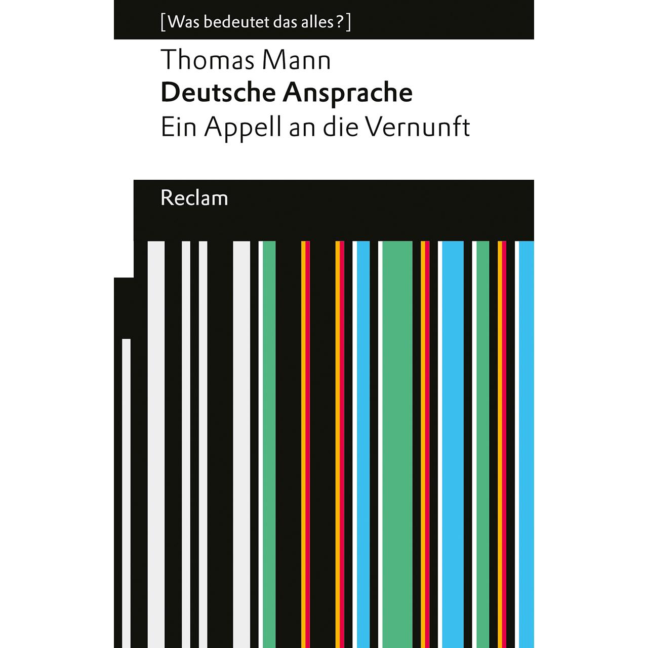 Mann:Deutsche Ansprache. Ein Appell an, Schulbücher von Jens, Bisky