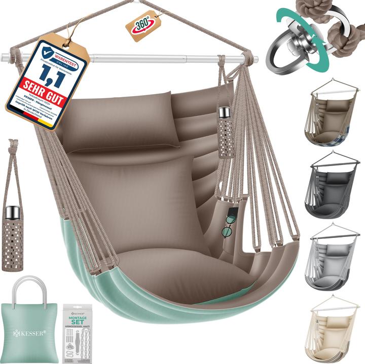 Kesser Hängesessel Haiti mit 360° Drehfunktion (150 kg)