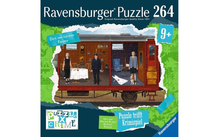 Productafbeelding Ravensburger Puzzel X Crime Kids: Overval op de trein (264 onderdelen)