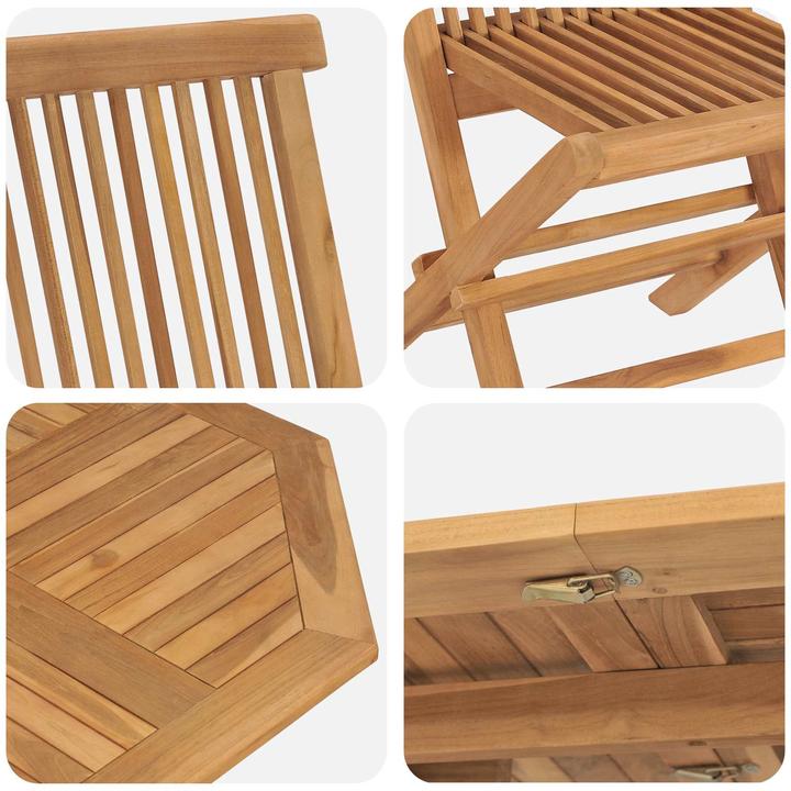 Produktbild vidaXL Garten Essgruppe (110 x 110 x 75 cm)