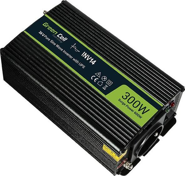 Actual product image GreenCell Voltage Car Inverter 24V to 230V 300W/600W Full Sine wave