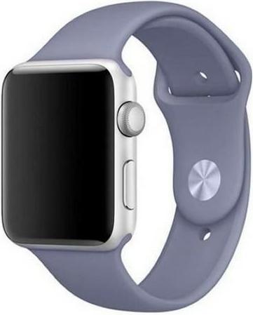 Actual product image pasek Silicon Apple Watch 38/40/ 41 mm lawendowy/lavender (Silicone, Stainless steel)