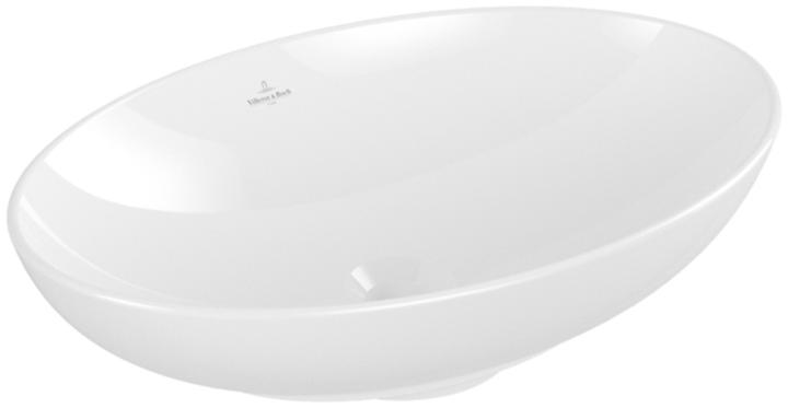Actual product image Villeroy & Boch V&B Countertop washbasin LOOP & FRIENDS with ÜL 560x380mm we C+ (380 mm, 560 mm)