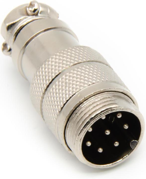 Actual product image Purecrea GX16-8P Plug 16mm Male for Cable Mounting