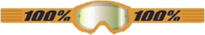 Immagine prodotto 100% Occhiali STRATA 2 Arancione Neon - Lente Oro Specchio (Arancia, Oro)