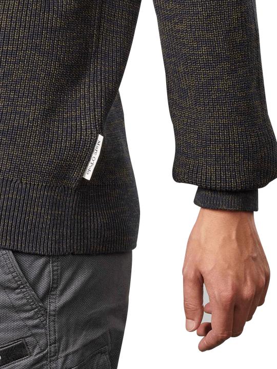 Image du produit Marc O'Polo Turtle Neck Pullover With Racking Dark Navy (L)