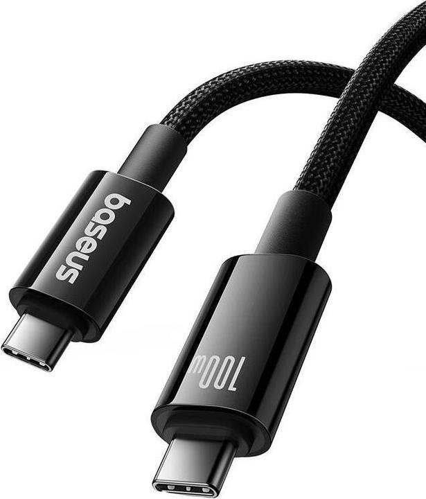 Produktbild Baseus Tungsten Gold USB-C 3.2 / USB-C 3.2 cable 100W 4K 60Hz 1.5m - black (1.50 m, USB 3.2, 100 W)