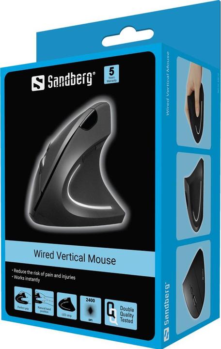 Actual product image Sandberg Wired Vertical Mouse (Cable)