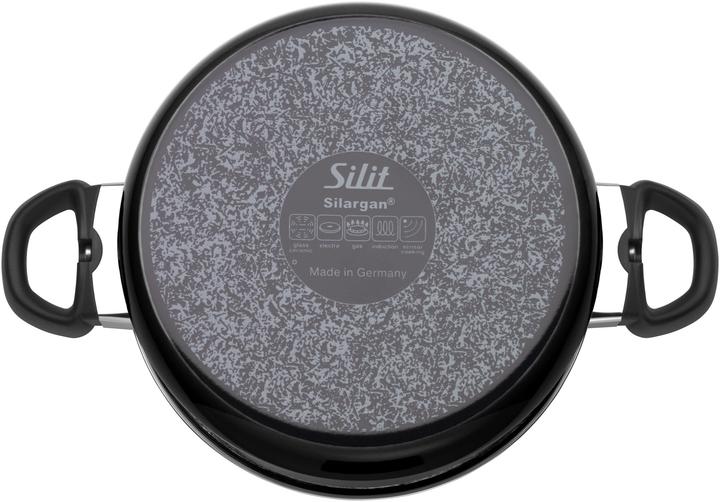 Image du produit Silit Kochtopf Fleischtopf Induktion 24cm Glasdeckel 6,4l Modesto Line Silargan (Casserole, Silargan, 24 x 14.90 cm)