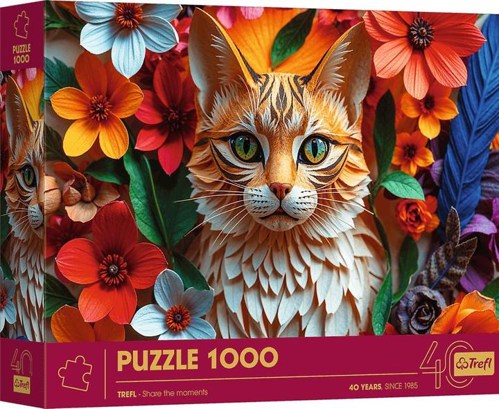 Produktbild Trefl Puzzle Premium Plus 1000 - Jubiläum - Katze (1000 Teile)