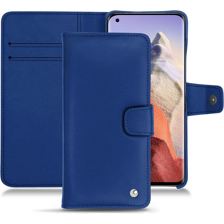 Noreve Lederschutzhülle Wallet (Xiaomi Mi 11 Ultra), Smartphone Hülle, Blau