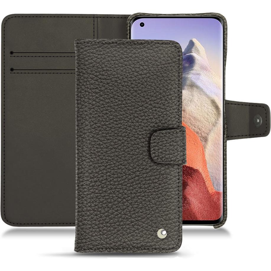 Noreve Lederschutzhülle Wallet (Xiaomi Mi 11 Ultra), Smartphone Hülle, Grau