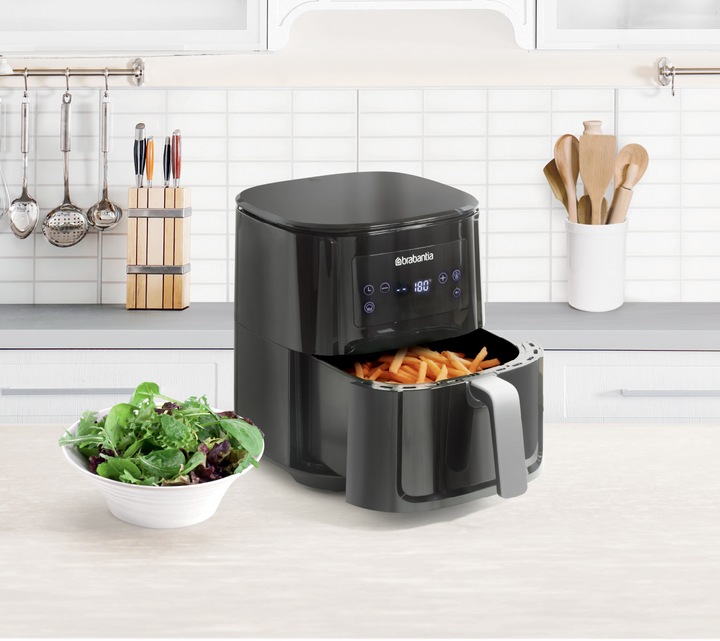 Actual product image Brabantia BBEK1131 HaloAir Airfryer - Hot Air Fryer - 5.5 L - 1700 Watt Zwart