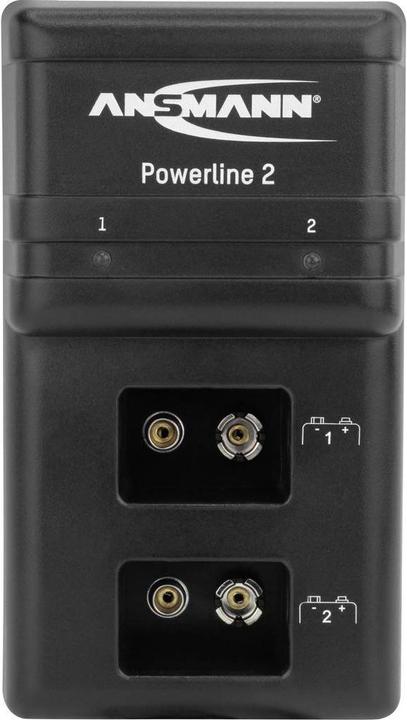 Produktbild Ansmann Stromleitung 2 (2 Stk., 9V Block, Ladegerät ohne Akku)