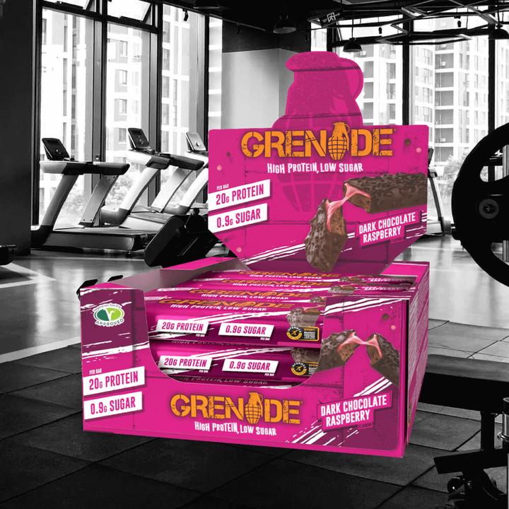 Actual product image Grenade Carb Killa Dark Chocolate Raspberry Protein Bar (12x60g) (Raspberry, 1 pcs., 720 g)