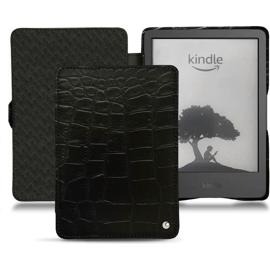 Noreve Lederschutzhülle horizontal (Kindle), Tablet Hülle, Schwarz