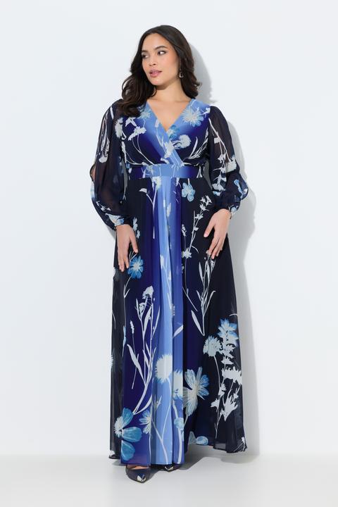 Actual product image Ulla Popken Floral Gradient Evening Gown (42)