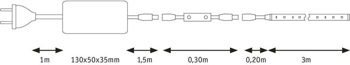 Image du produit Paulmann SimpLED Power Stripe Set (Blanc chaud, 300 cm, Intérieur)