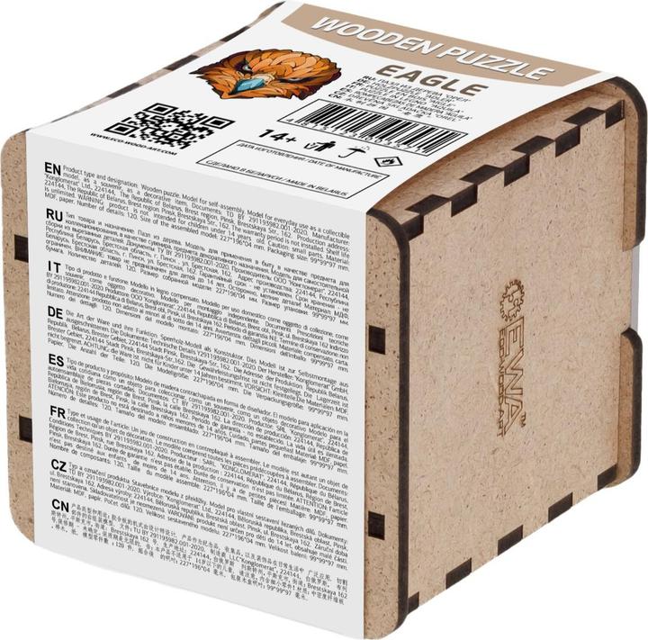 Produktbild Eco Wood Art Holz-Puzzle S - Adler (In Holzkiste mit 120 Teilen) (120 Teile)