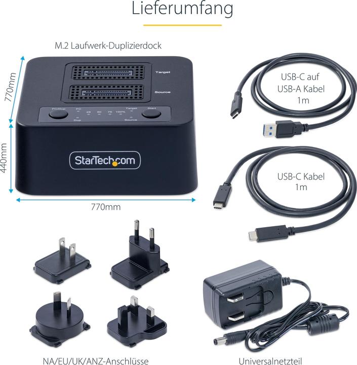 Actual product image StarTech 1:1 M.2 NVME DUPLICATOR
