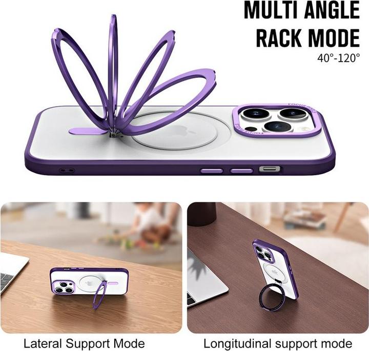 Image du produit RPD iPhone 12/12 Pro - Étui à support Magsafe noir mat (Apple iPhone 12, Apple iPhone 12 Pro)